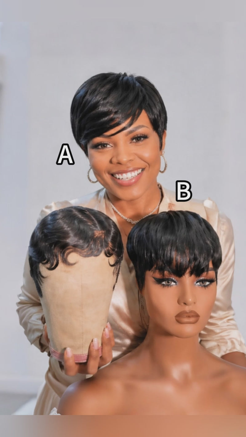 Baisi-full_lace_wig_pixie_short_cut_wig-black_color-100_human_hair-for_adult_black_women-for black women-wig for daily life-wig for work-wig for party-wig for vacation