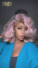 BAISI Sexy Ombre Pink  Lace Wig