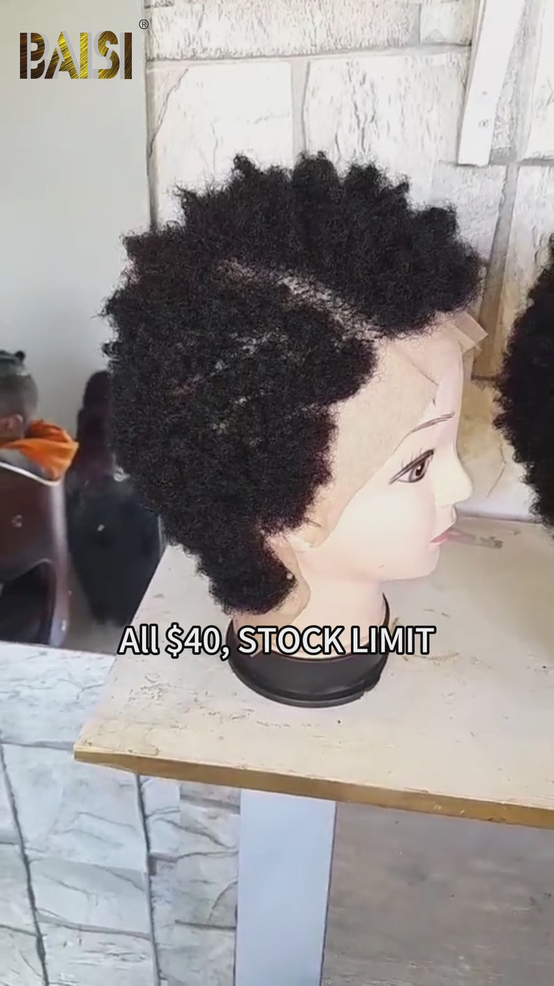Baisi-13x4wig-naturalblack-100_humanhair-pixie short cut wig-for daily use-natural style