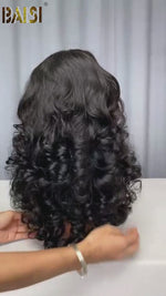 BAISI Spring Egg Curl Lace Wig
