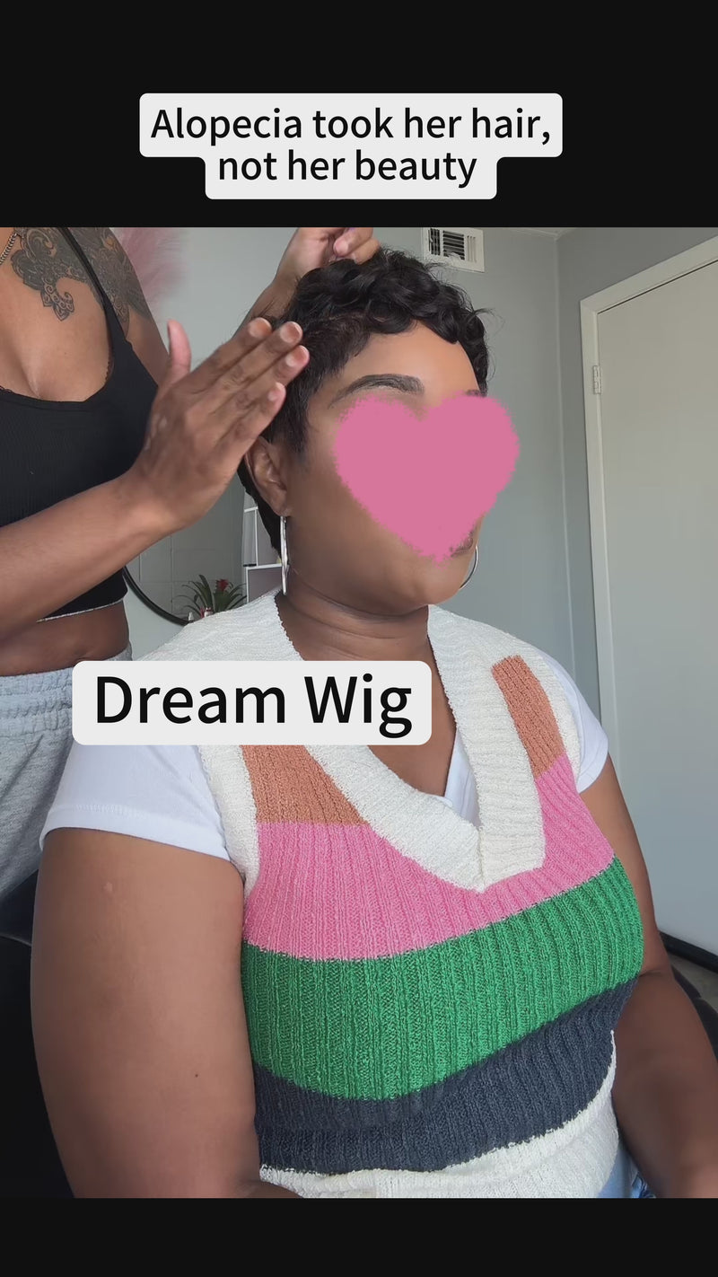 Baisi-Full_lace_pixie_wig-Black_color-100_human_hair-for black women-short pixie wig-wavy wig-full lace hair