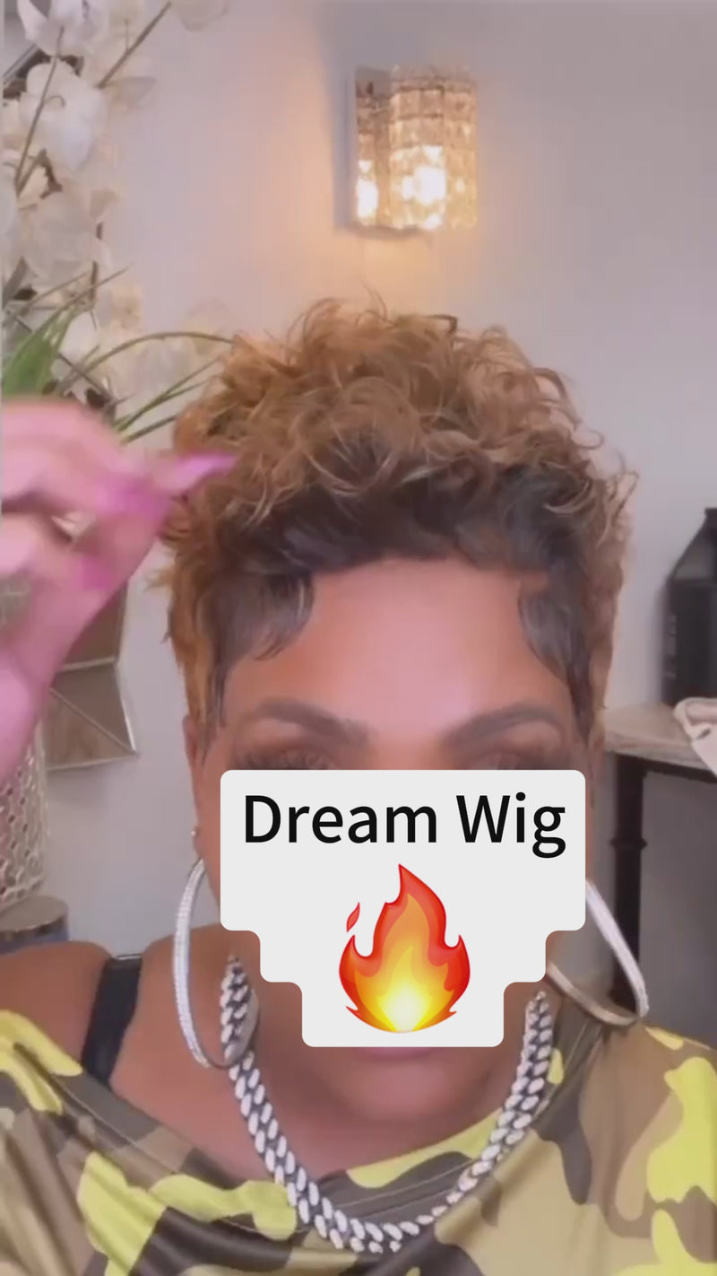 Baisi-Fulllacefrontalshortpixiewig-Honeyblondecolor-100_humanhair-for black women-color short wig-curly wig