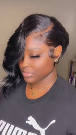BAISI Sexy Side Part Short BoB Lace Wig