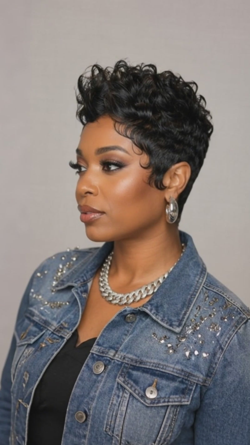 Baisi-full_lace_pixie_short_wig-black_women-100_human_hair-for_adult_black_women-for black women-wig for daily life-wig for work-wig for party-wig for vacation