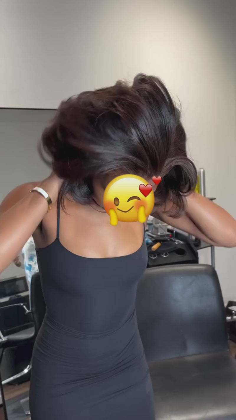 Baisi-13x4_lace_frontal_straight_short_bob_wig-brown_color-100_human_hair-for black women-color wig-bob wig-wavy hair