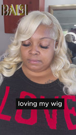 BAISI  Blonde Wavy Lace Wig
