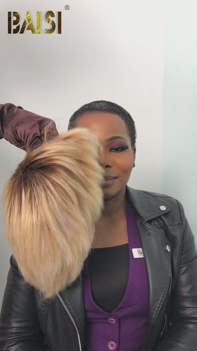 Baisi-6X7_Topper_hair-honey_blonde_color-100_human_hair-for black women-clips in hair-glueless hair