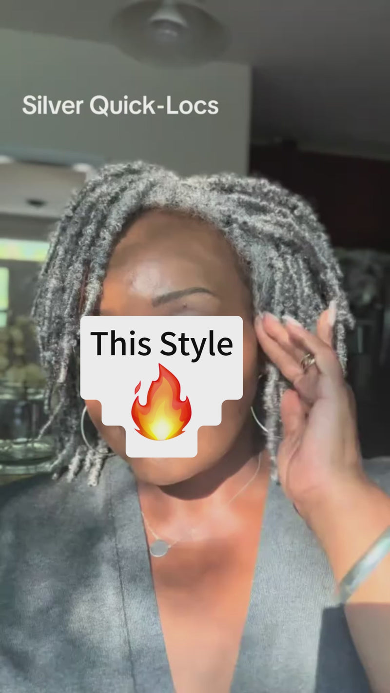 Baisi-Syntheichairgluelesshair-Greywig-100_humanhair-for black women-gray hair-braided wig-short hair