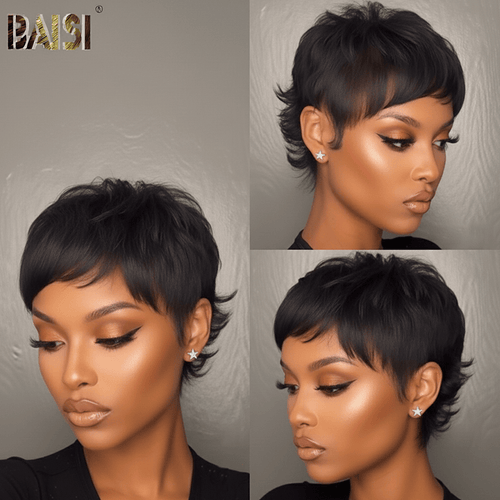 USA Pixie Cut Wig BAISI Shaggy Pixie Cut Wig