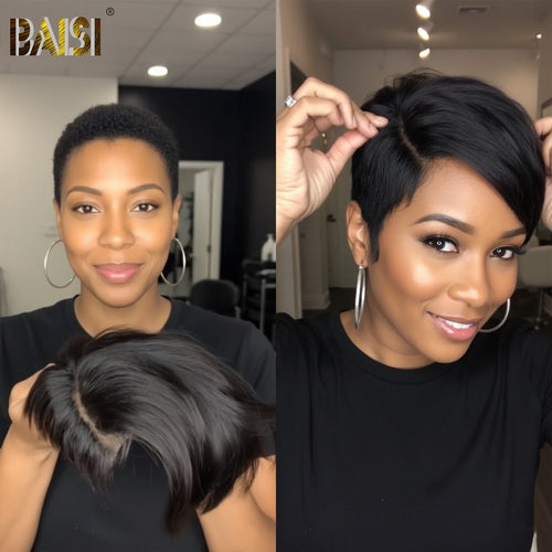 USA topper Same As Pics BAISI Straight Partial Closure Topper