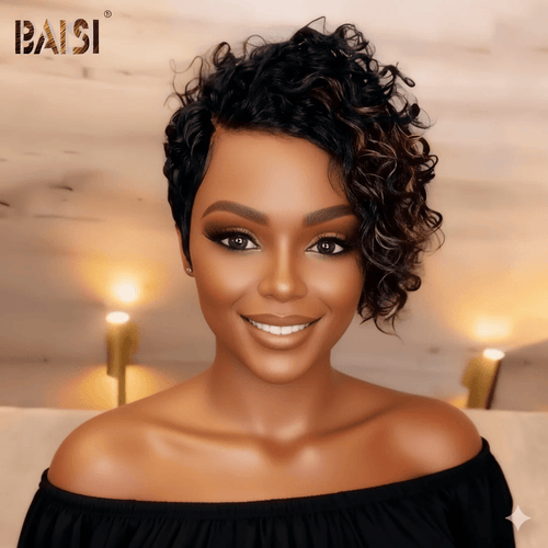 Wholesale price for 3 wigs Wholesale price for 3 wigs Baisi $79 Wholesale Price Curly With Highlight BOB Wig