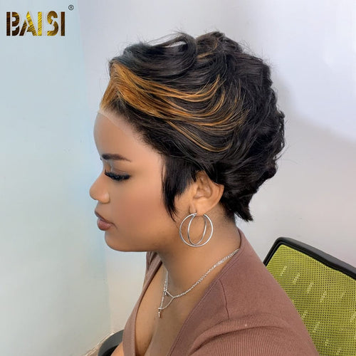 Wholesale price for 3 wigs Wholesale price for 3 wigs Baisi $79 Wholesale Price Sexy Short With Highlight Lace Frontal Wig