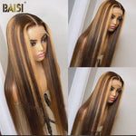 BAISI Piano Color Straight Hair Wig