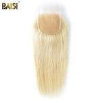 BAISI Blonde #613 Straight Lace Closure 4x4 ( US Warehouse ) - BAISI HAIR