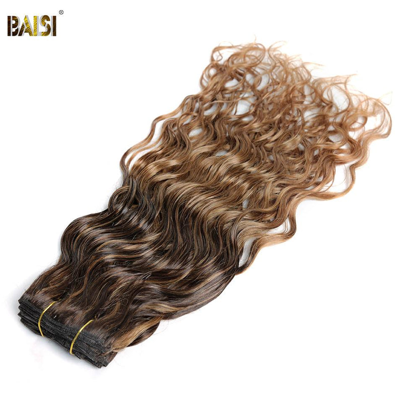 BAISI Wavy Clip Ins Hair Extensions F4/T30/30# Color ( US Warehouse ) - BAISI HAIR