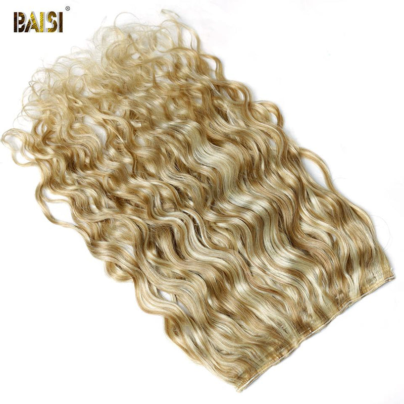 BAISI Wavy Clip Ins Hair Extensions F8/613# Color ( US Warehouse ) - BAISI HAIR