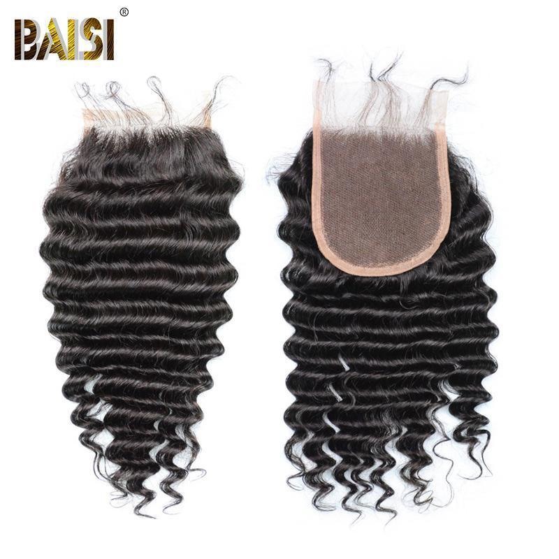 BAISI 8A Deep Wave Human Hair Bundles with Closure/Frontal - BAISI HAIR