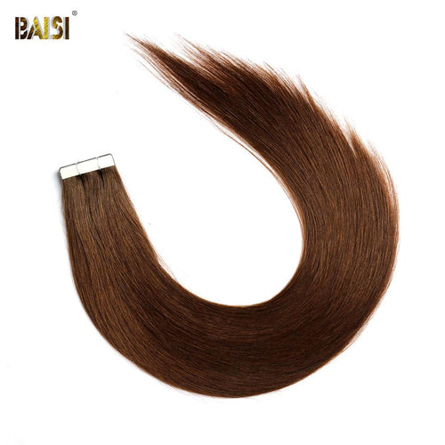 BAISI Straight Tape Hair 100g/lot, 4# Human Hair - BAISI HAIR