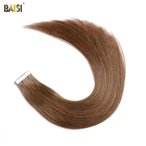 BAISI Straight Tape Hair 100g/lot, 8# Human Hair - BAISI HAIR