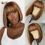 BAISI Flash Sale 100% Machine Made Human Hair BOB Wig - BAISI HAIR