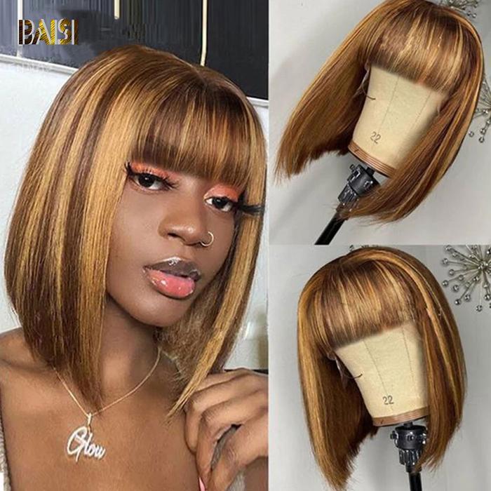 BAISI Flash Sale 100% Machine Made Human Hair BOB Wig - BAISI HAIR