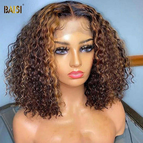 BAISI Color 4#MIX27# Highlight Wig Bob Wig - BAISI HAIR