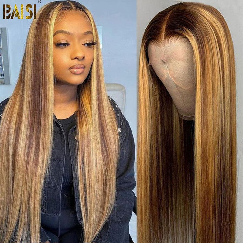 BAISI HAIR BOB Wig BAISI Highlight 4#/27 Color Wig Straight