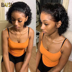 BAISI SLICK BACK SHORT CUT CUTE CURL Pixie Cut Wig - BAISI HAIR