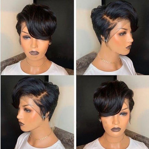 BAISI Pixie Cut Wig PrePlucked Hairline 100% Human Hair - BAISI HAIR