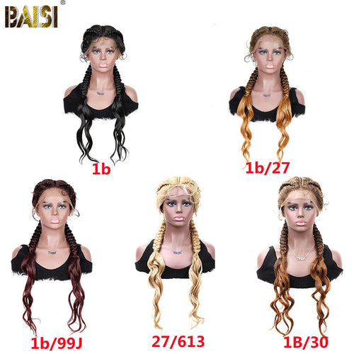 BAISI HAIR Braided Wig BAISI Synthetic Lace Wig Braided Wigs