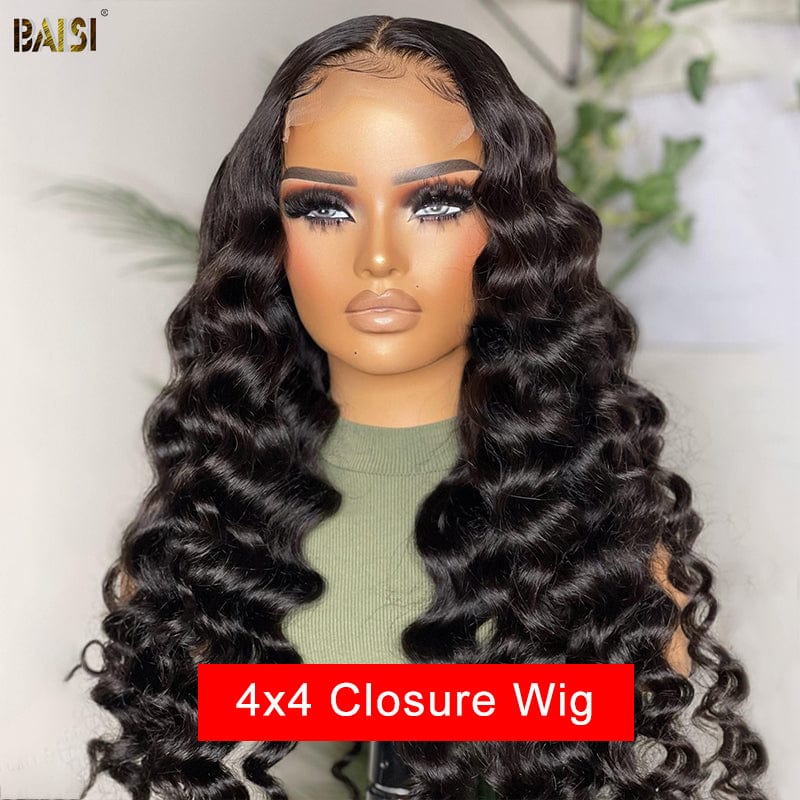 BAISI HAIR Closure Wig BAISI 12A 4*4 Closure Wig 200% Density Wig For Black Women