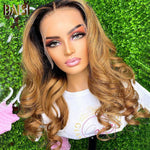 BAISI HAIR Customized Wig BAISI #1B/27 Body Wave Wig Bleached Knots