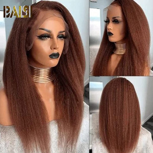 BAISI HAIR Customized Wig BAISI  1b/#4Mix27 Highlight Body Wave Bleached Knots