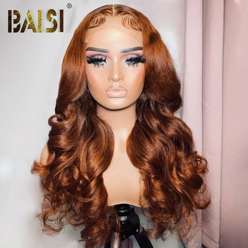 BAISI HAIR Customized Wig BAISI Cinnamon Brown Color Hair Lace Wig