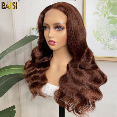 BAISI HAIR Customized Wig BAISI Light Brown Body Wave Wig