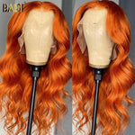 BAISI HAIR Customized Wig Orange / 8 Baisi  Orange/Copper/1B Frontal Lace Wig
