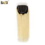 BAISI 1B/613# Eurasian Straight Blonde Bundles with Closure - BAISI HAIR
