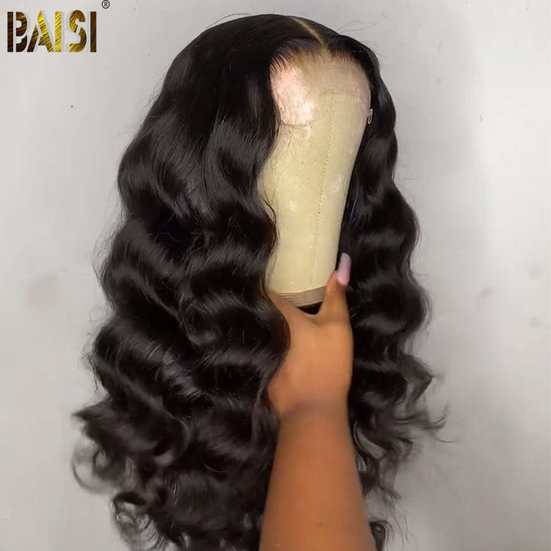 BAISI HAIR Frontal Lace Wig BAISI 10A 210% Density Natural Wave Wig