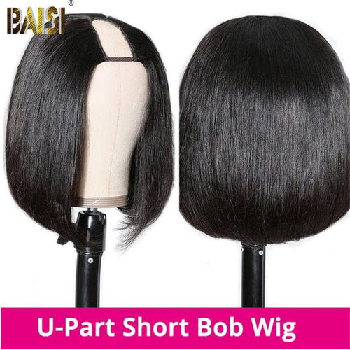 BAISI HAIR Frontal Lace Wig BAISI V Part Human Hair BoB Wig
