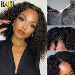 BAISI HAIR Frontal Lace Wig BAISI V Part Human Hair BoB Wig