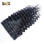 BAISI Deep Wave Clip Ins Hair Extensions 8 Pcs And 120g/Set - BAISI HAIR