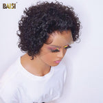 BAISI Virgir Human Hair Curly Hair Short Cut Wig - BAISI HAIR