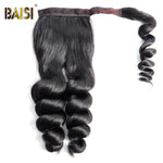 BAISI Ponytail Clip In Human Hair Extensions For Black Women - BAISI HAIR