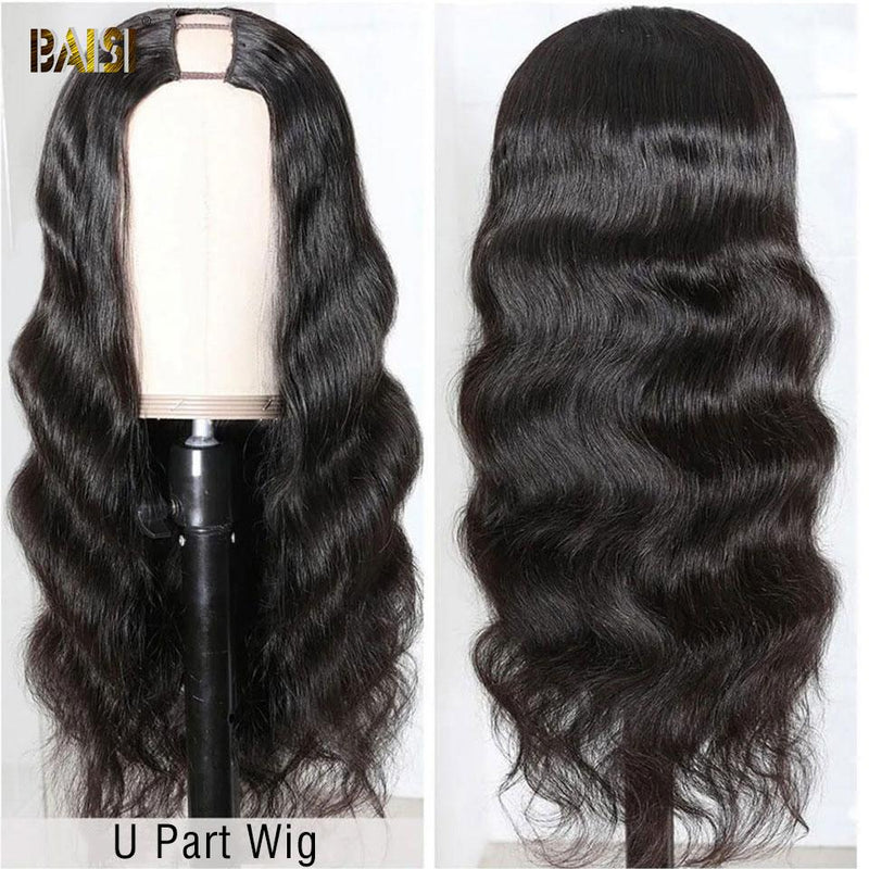 BAISI U Part Wig Body Wave 100% Human Hair Wigs - BAISI HAIR