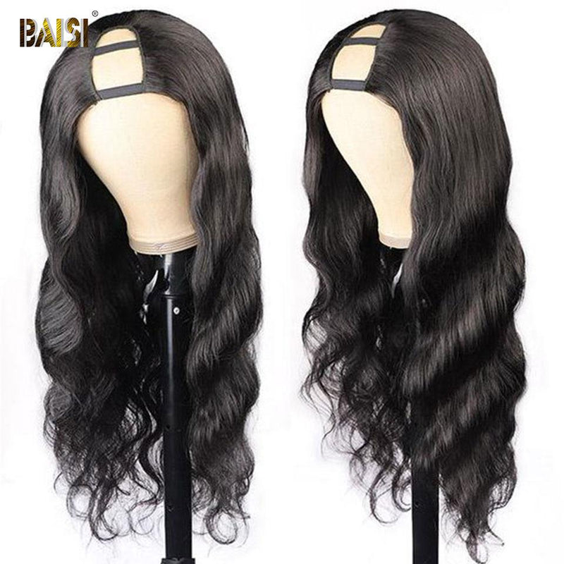 BAISI U Part Wig Body Wave 100% Human Hair Wigs - BAISI HAIR