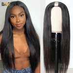 BAISI U Part Wig Straight 100% Human Hair Wigs - BAISI HAIR