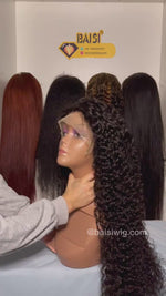 BAISI 10A 13X4 perruque frontale en dentelle perruque de cheveux humains