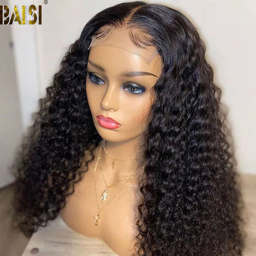 hairbs $100 wig BAISI 10A 5x5 16 inch Curly Wig