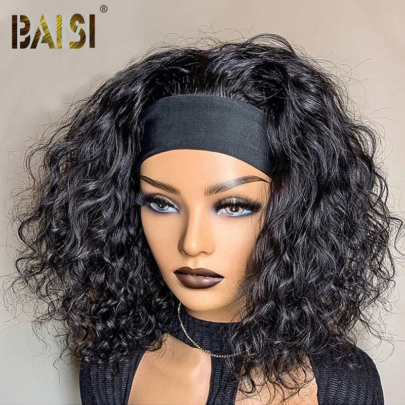 hairbs $100 wig BAISI Water Wave Headband Full Density Wig