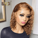 hairbs $100 wig Copy of BAISI 5x5 1B/30 Color Curly BoB Wig